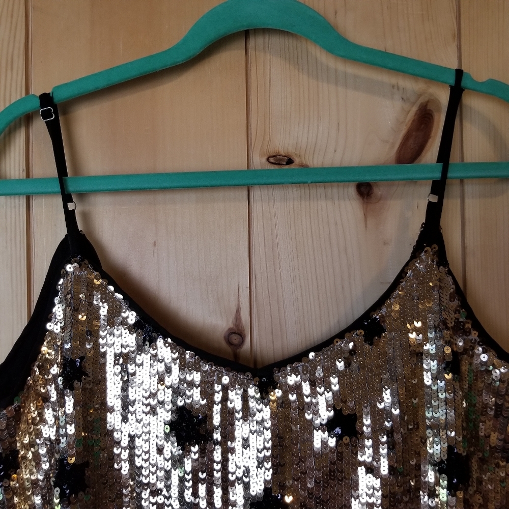 Lulu's Magic Trick Sequin Star Adjustable Spaghet… - image 4